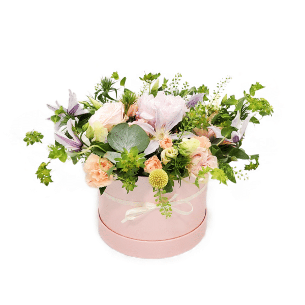 Hatbox Bouquet of Flowers Kirkby Lonsdale Florist